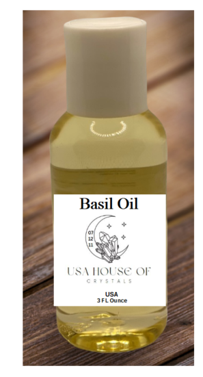 USA House OF Crystals Basil Oil 3 FL OZ