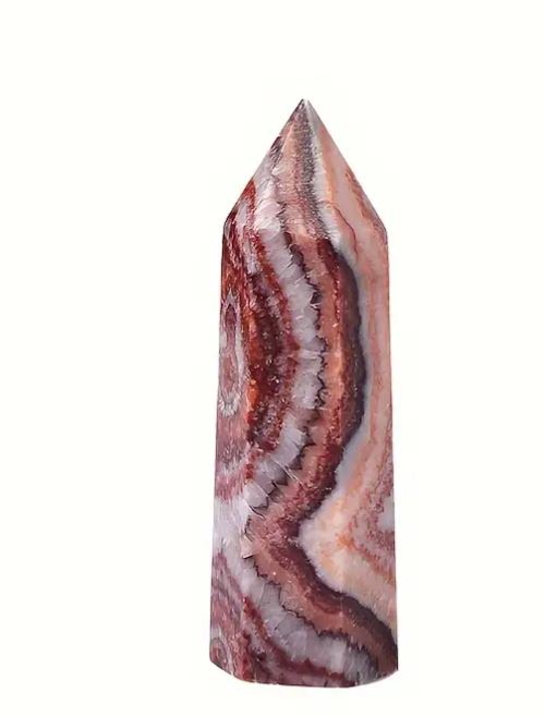 Pork Stone Natural Crystal Polished Point Hexagonal Obelisk Wand Stone 1.97-2.36inch