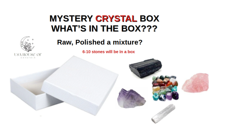 USA House Of Crystals Mystery Box 6 to 10 crystals
