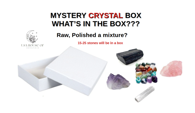 USA House Of Crystals Mystery Box 6 to 10 crystals