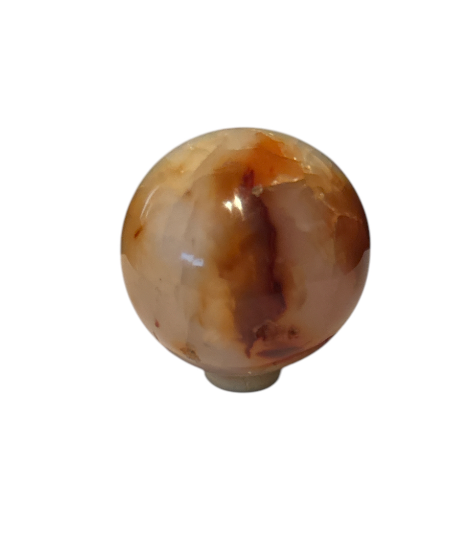 Carnelian Agate Sphere .154