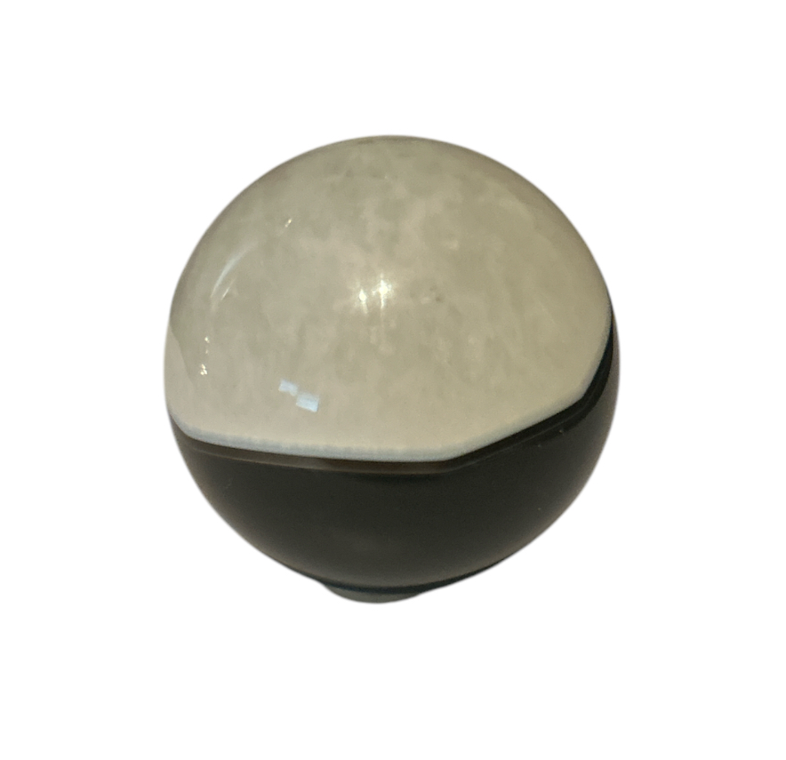 Black and white Agate sphere .319lb