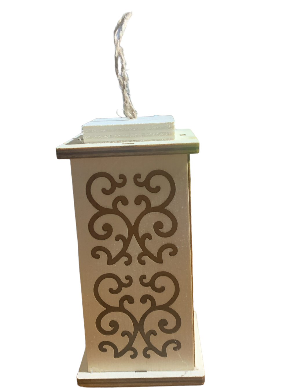 LED Wooden Hanging Lantern